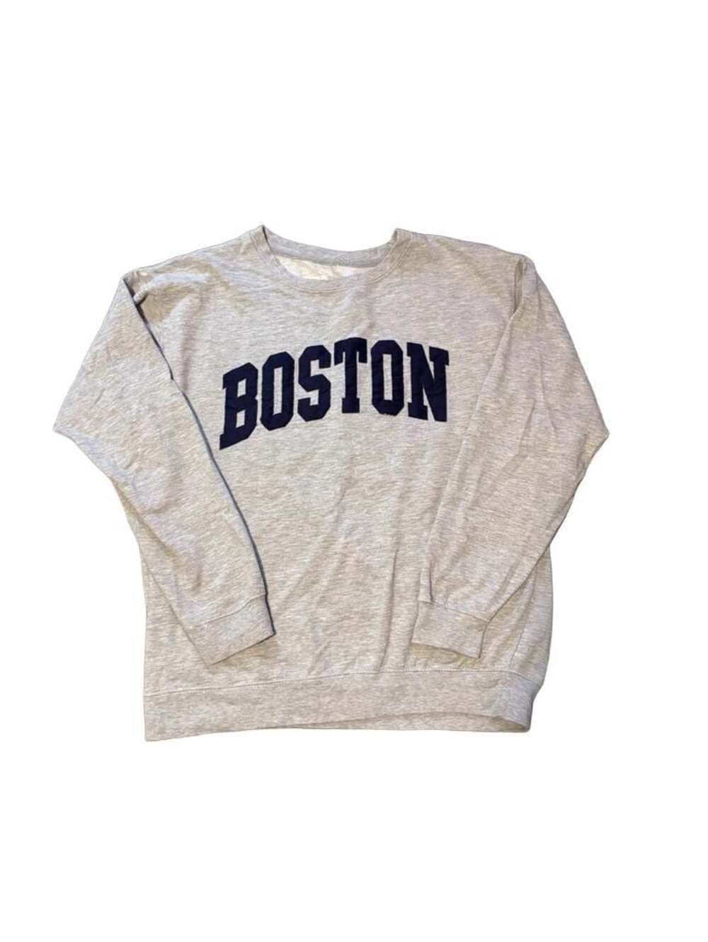 New York Popular Boston Crewneck Sweatshirt Gray
-women’s Size Lg